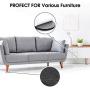 Felt Furniture Pads -182 Pcs Furniture Pads Self Adhesive, Cuttable Felt Chair Pads, Anti Scratch Floor Protectors for Furniture Feet Chair Legs, Furniture Felt Pads for Hardwoods Floors, Black