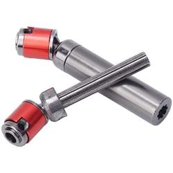 Tbest 2Pcs RC Drive Shaft, Metal Drive Shaft Rustproof Metal Drive Shaft for RC Crawler Car