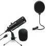 USB Microphone for Computer, JEEMAK Metal Condenser PC Microphone for Laptop and Microphone Pop Filter, Swivel Double Layer Sound Shield Guard for Blue Yeti and Any Other Mic USB Microphone for Computer, JEEMAK Metal Condenser PC Microphone for Laptop and Microphone Pop Filter, Swivel Double Layer Sound Shield Guard for Blue Yeti and Any Other Mic