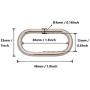 BIKICOCO 1-1/2 Metal Oval Ring Buckle Loops Non Welded for Leather Purse Bags Handbag Straps, Silver - Pack of 20