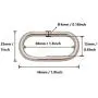 BIKICOCO 1-1/2 Metal Oval Ring Buckle Loops Non Welded for Leather Purse Bags Handbag Straps, Silver - Pack of 20 BIKICOCO 1-1/2 Metal Oval Ring Buckle Loops Non Welded for Leather Purse Bags Handbag Straps, Silver - Pack of 20