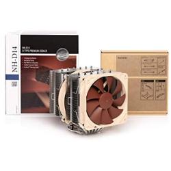 Noctua NH-D14, Premium CPU Cooler with Dual NF-P14 PWM and NF-P12 PWM Fans (Brown)