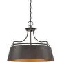 Quoizel FV2824WT Fairview Metal Drum Pendant Lighting, 4-Light, 400 Watts, Western Bronze (21'' H x 24'' W) Quoizel FV2824WT Fairview Metal Drum Pendant Lighting, 4-Light, 400 Watts, Western Bronze (21'' H x 24'' W)