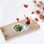 Hammont Wooden Nested Serving Trays - Five Piece Set of Rectangular Shape Wood Trays for Crafts with Cut Out Handles | Kitchen Nesting Trays for Serving Pastries, Snacks, Mini Bars, Chocolate