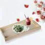 Hammont Wooden Nested Serving Trays - Five Piece Set of Rectangular Shape Wood Trays for Crafts with Cut Out Handles | Kitchen Nesting Trays for Serving Pastries, Snacks, Mini Bars, Chocolate