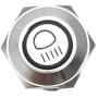 Etopar 12V 5A 19mm Car Auto Blue LED Light Lamp Main Beam Push Button Stainless Steel Metal Toggle Switch Socket Plug Etopar 12V 5A 19mm Car Auto Blue LED Light Lamp Main Beam Push Button Stainless Steel Metal Toggle Switch Socket Plug