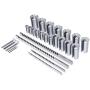 Accusize Industrial Tools No 10-10A Conbination H.S.S. Keyway Broach Sets in Fitted Box, 5100-0012