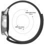 Solob 20mm Metal Band Compatible for Samsung Galaxy Watch 42mm/Active 2 40mm 44mm/Samsung Galaxy Watch 3 41mm/Gear Sport/Garmin Vivoactive 3 Stainless Steel Strap Quick Release Replacement Bands