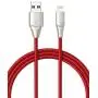 Xcentz iPhone Charger 3ft, MFi Certified Lightning Cable iPhone Charger Cable Metal Connector, Durable Braided Nylon High-Speed Charging Cord for iPhone 11/X/XS Max/XR/8 Plus/7/6/5, iPad, Red