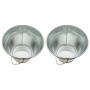 Set of 2-Galvanized Metal Pail Buckets Size: 6'' Tall X 7-3/4'' Diam