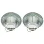 Set of 2-Galvanized Metal Pail Buckets Size: 6'' Tall X 7-3/4'' Diam Set of 2-Galvanized Metal Pail Buckets Size: 6'' Tall X 7-3/4'' Diam