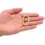 BIKICOCO 1-1/4 Metal Oval Ring Buckle Loops Non Welded for Leather Purse Bags Handbag Straps, Gold - Pack of 10