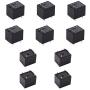 smseace 10PCS T73 5V 5Pin Black General Purpose Relay Plastic Metal Electronic Component Mini Power Relay T73-B-5P-5V