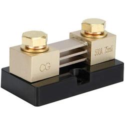 CG 500A 75mV Electrical Ammeter DC Current Shunt Resistor Kit,Metal Ampere Current Shunt,Copper DC Shunt Resistance Resistor Kit