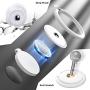 Phone Ring Holder Wireless Charging Compatible - FITFORT 360° Rotation Anti-Scratch Ceramic Ring Grip Compatible with All Wireless Charging Cell Phones-White