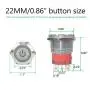 TWTADE 22mm Waterproof Latching Power Metal Push Button Switch 7/8 10A DC12V Stainless Steel Shell (Blue) LED Ring Switch 1NO 1NC with Wire Socket Plug YG-GQ22AF-D-L-B TWTADE 22mm Waterproof Latching Power Metal Push Button Switch 7/8 10A DC12V Stainless Steel Shell (Blue) LED Ring Switch 1NO 1NC with Wire Socket Plug YG-GQ22AF-D-L-B