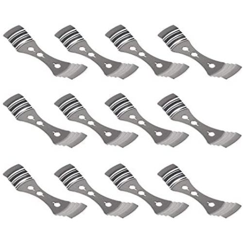 DGQ Metal Candle Wick Centering Device - 12 Pieces Candle Making Wick Holder, Bow Tie Candle Wick Clip