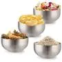 Devico 18/8 Stainless Steel Bowl, 19oz Metal Rice Cereal Serving Bowls, Double Walled Katori for Kids Baby Children, Matte Finish BPA-free, Set of 4 Devico 18/8 Stainless Steel Bowl, 19oz Metal Rice Cereal Serving Bowls, Double Walled Katori for Kids Baby Children, Matte Finish BPA-free, Set of 4