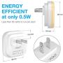 Vont LED Night Light Plug-in, (6 Pack) Smart Dusk to Dawn Sensor, Automatic Night Lights, Suitable for Bedroom, Bathroom, Toilet,Stairs,Kitchen,Hallway,Kids,Adults,Compact Nightlight, Warm White
