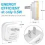 Vont LED Night Light Plug-in, (6 Pack) Smart Dusk to Dawn Sensor, Automatic Night Lights, Suitable for Bedroom, Bathroom, Toilet,Stairs,Kitchen,Hallway,Kids,Adults,Compact Nightlight, Warm White