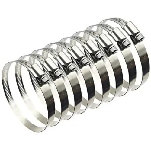 EesTeck 8 Pieces 4'' Adjustable 304 Stainless Steel Duct Clamps Hose Clamp Pipe Clamp Air Ducting Clamp worm drive hose clamps EesTeck 8 Pieces 4'' Adjustable 304 Stainless Steel Duct Clamps Hose Clamp Pipe Clamp Air Ducting Clamp worm drive hose clamps