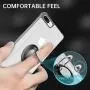 iPhone 7 Plus Case, Daupin Clear iPhone 8 Plus Case with 360 Rotatable Ring Kickstand Magnetic Metal Car Mount Hard PC Shockproof Protective Soft TPU Bumper Phone Case for iPhone 7/8 Plus (Gray)