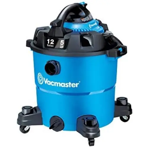 Vacmaster VBV1210, 12-Gallon 5 Peak HP Wet/Dry Shop Vacuum with Detachable Blower, Blue