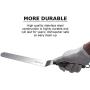 Tenrai Metal Icing Spatula Set Stainless Steel Cake Knife Offset Professional Tool for Decorating Cakes (Length: 6 8 10 Inch, Silver)