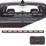 SpeedTech Lights Striker TIR 8 Head LED Traffic Advisor Windshield Mount Strobe Light Bar for Emergency Vehicles/Hazard Warning Directional Flashing w/Cig Plug/Control Box - Red/Clear Alternating