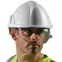 Centurion Vision Plus ABS Helmet w/ Integrated Retractable Visor/Safety Glasses. Lightweight Design with Ratchet Headband - White Centurion Vision Plus ABS Helmet w/ Integrated Retractable Visor/Safety Glasses. Lightweight Design with Ratchet Headband - White