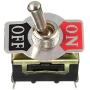 Etopars 3 X Heavy Duty 20A 125V 15A 250V SPST 2 Terminal Pin ON/Off Rocker Toggle Switch Flick Metal