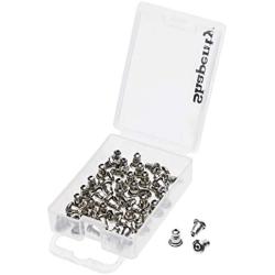 Shapenty 50PCS/25Pairs Stainless Steel Earnuts Clutches Earring Safety Backs Stopper Replacements Earring Backing Jewelry Making Findings (4.5 x 5 MM)