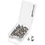 Shapenty 50PCS/25Pairs Stainless Steel Earnuts Clutches Earring Safety Backs Stopper Replacements Earring Backing Jewelry Making Findings (4.5 x 5 MM)