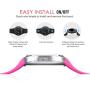 MoKo Watch Band Compatible with Samsung Gear S2(SM-R720 / SM-R730 ONLY), Soft Silicone Replacement Sport Band, NOT FIT S2 Classic (SM-R732 & SM-R735), NOT FIT Gear Fit2 Watch - Bright Pink