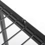 DOEWORKS 3 Tier Stair Style Metal Plant Stand, Garden Shelf for Large Flower Pot Display Rack Indoor Outdoor, Black