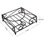 Napkin Holder Metal Square Luncheon Home Flat 7'' - Black Product SKU: SZ-6022