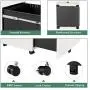 DEVAISE 3 Drawer Mobile File Cabinet with Lock, Under Desk Metal Filing Cabinet for Legal/Letter/A4 File, Fully Assembled Except Wheels, White DEVAISE 3 Drawer Mobile File Cabinet with Lock, Under Desk Metal Filing Cabinet for Legal/Letter/A4 File, Fully Assembled Except Wheels, White