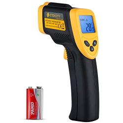 Etekcity Lasergrip 1080 Non-Contact Digital Laser Infrared Thermometer Temperature Gun -58℉~1022℉ (-50℃～550℃), Yellow and Black