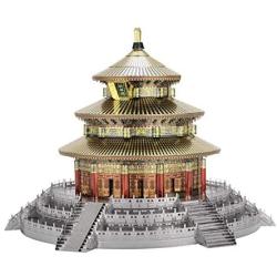 Microworld J060 Beijing Temple of Heaven Model Building Kits Toys Famous Architecture DIY 3D Metal Puzzle Jigsaw Laser Cut Brain Teaser Puzzles