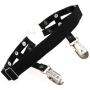Jurxy 2PCS Gothic Studded Heart Garters Leg Ring Leg Elastic Punk Harness Garter Belt Adjustable Suspender with 2 Metal Clips – Black