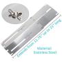 BBQration 5-Pack Extends from 11.75'' up to 21'' L Universal Replacement Heavy Duty Adjustable Stainless Steel Heat Plate Shield, Flavorizer Bar, Heat Tent, Burner Cover, Flame Tamer for Gas Grill