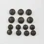 Leekayer 14 Pieces Antique Metal Blazer Buttons Set for Blazers 5/8'',13/16''Button for Suits, Sport Coat, Uniform, Jackets (Antique Brass)15mm,20mm Sewing Button