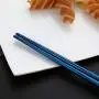 Devico Portable Utensils, Travel Camping Cutlery Set, 8-Piece including Knife Fork Spoon Chopsticks Cleaning Brush Straws Portable Case, Stainless Steel Flatware set (8-piece Blue) Devico Portable Utensils, Travel Camping Cutlery Set, 8-Piece including Knife Fork Spoon Chopsticks Cleaning Brush Straws Portable Case, Stainless Steel Flatware set (8-piece Blue)