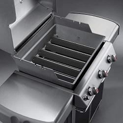 Weber 7621 Gas Grill Porcelain Enameled Flavorizer Bar Set for 300 Series Gas Grills (17.6 x 2.3 x 2.2),Gray