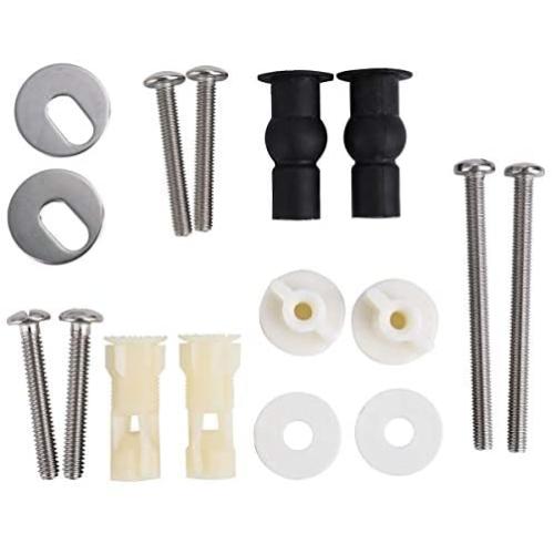 Cosybreeze Universal Toilet Seats Screws and Bolts Metal - Toilet Seat Hinges Bolt Screws - Fixings Expanding Rubber Top Cover Lip Nut Mount Screw Replacement Parts Kit