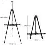 T-Sign 72 Tall Display Easel Stand, Aluminum Metal Tripod Art Easel Adjustable Height from 22-72”, Extra Sturdy for Table-Top/Floor Painting, Drawing and Display with Bag, Black T-Sign 72 Tall Display Easel Stand, Aluminum Metal Tripod Art Easel Adjustable Height from 22-72”, Extra Sturdy for Table-Top/Floor Painting, Drawing and Display with Bag, Black