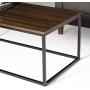 Walker Edison Furniture Modern Wood Open Rectangle Coffee Accent Table Living Room, 42 Inch, Walnut Brown