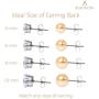 BEADNOVA 925 Sterling Silver Earring Backs for Studs Locking Earring Backs Hypoallergenic Earring Backings Replacement Secure Earring Backs for Posts (12 Pieces)
