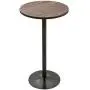 HOMCOM 42'' H Rustic Industrial Metal Elm Wood Top Bar Height Standing Pub Table HOMCOM 42'' H Rustic Industrial Metal Elm Wood Top Bar Height Standing Pub Table