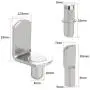 60pcs Shelf Bracket Pegs, Wobe Stainless Steel Shelf Pins Support Nickel Plated Shelf Peg Pin Supports for Cabinet Furniture Closet Shelf Bracket Wardrobe Office Accessories Display Stand